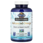 Garden of Life, Dr. Formulated, улучшенная формула омега жирных кислот, со вкусом цитрусовых, 180 капсул