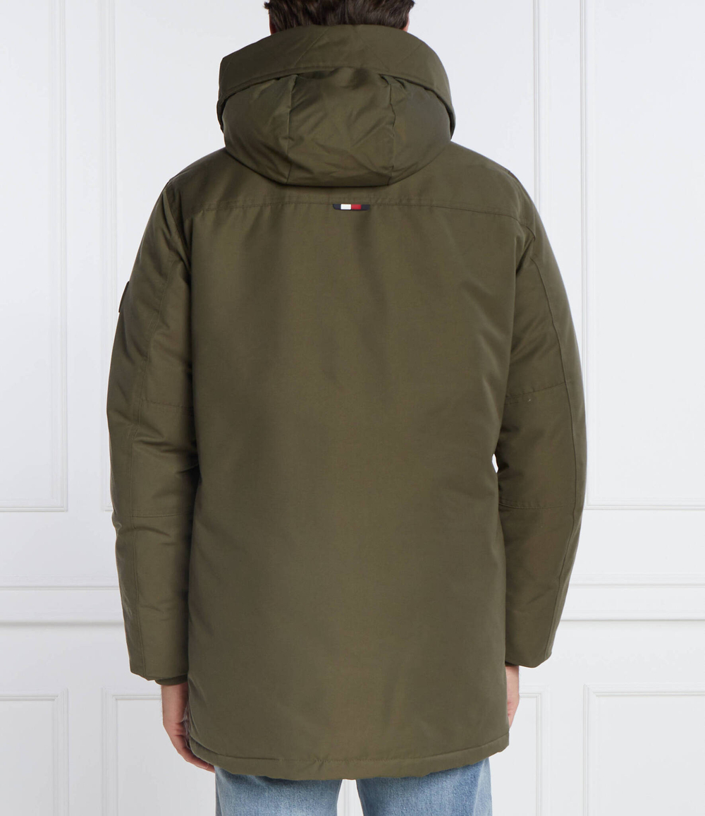 Пуховая куртка ROCKIE NON FUR PARKA Tommy Hilfiger - хаки(MW0MW32779)