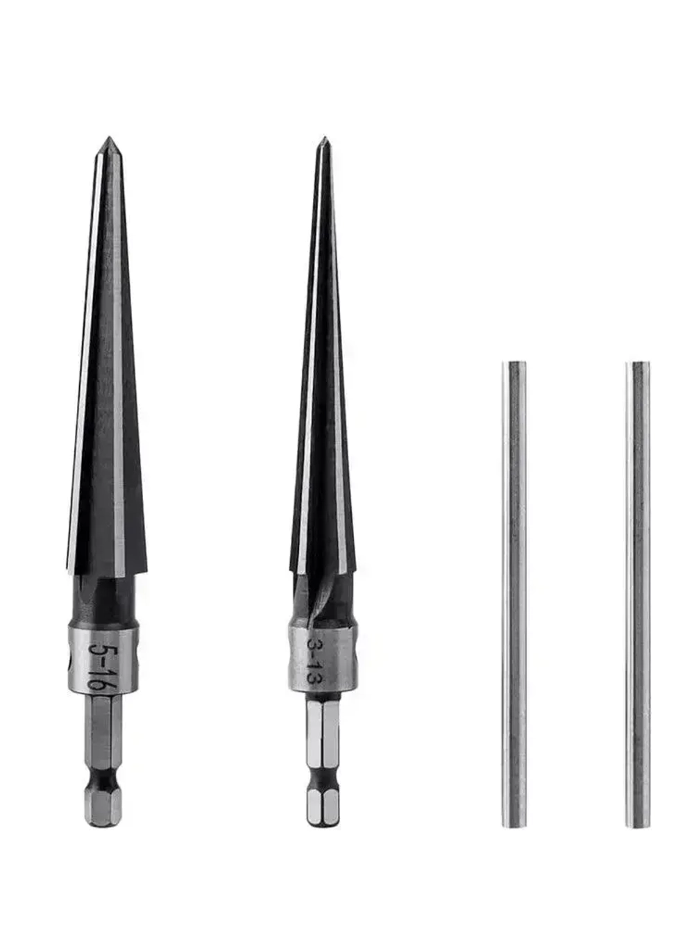 2 шт развертка конусная по металлу 5-16 мм и 3-13 мм