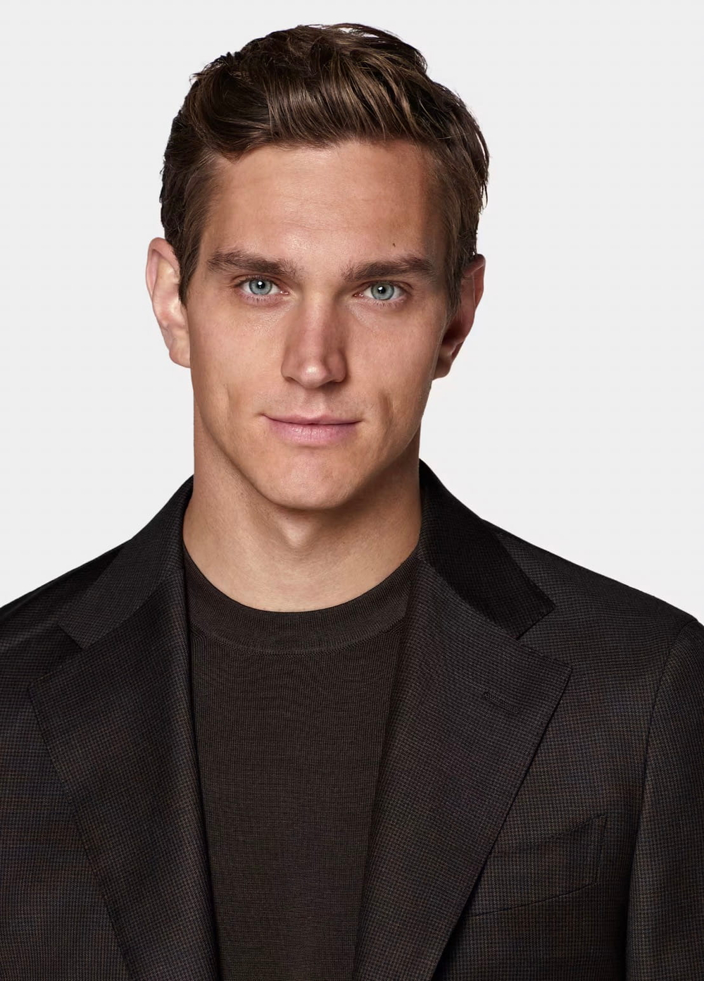 Мужской костюм двойка (коричневый) Б59