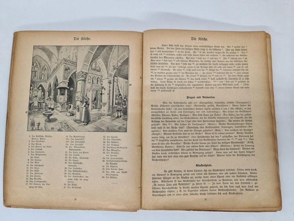 "Thora Goldschmidt. Bildertafeln fur den Unterricht im Deutschen". Иллюстрированные таблицы для преподавания немецкого языка. 1922г.
