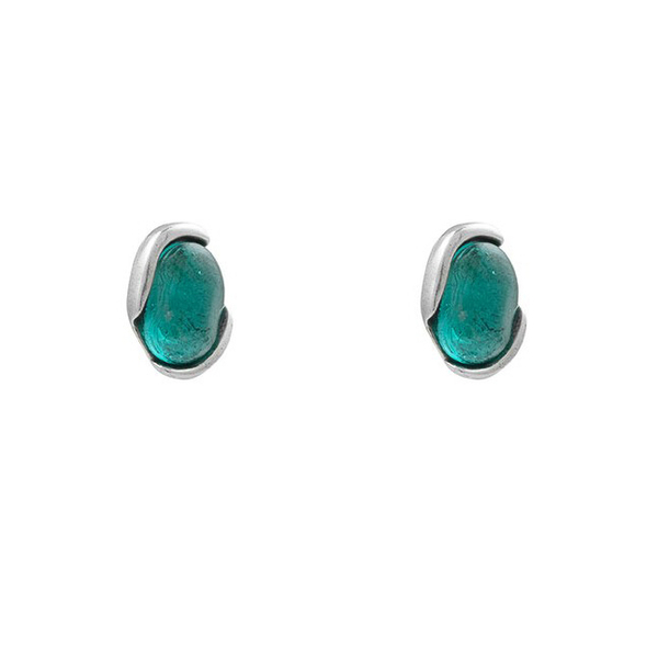 Серьги пусеты Ciclon DAILA TURQUESA A232613-12 G/S