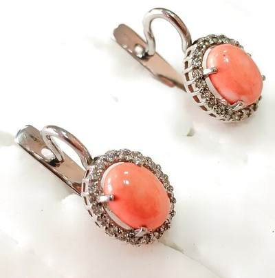 Ювелирные серьги серебро Эстерелла