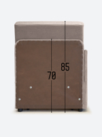 Кресло-кровать "Миник" с правым подлокотником, под правую руку