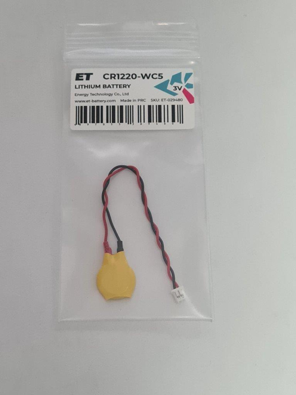 Элемент питания ET CR1220-WC5 PK1