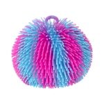 Мякиш Мяч волосатик со светом д-22 см, 4 цвета микса