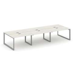 Style Project Рабочая станция двухсторонняя SN-59O.DRS-084 Дуб Наварра/Металл Серый/Серебро Заглушка