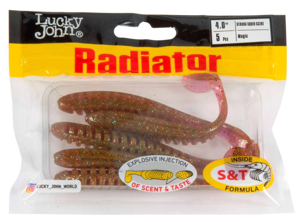 Мягкая съедобная приманка LJ Pro Series Radiator 4.0 in (100 мм), цвет S14, 5 шт