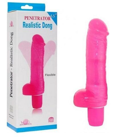 Розовый вибратор-реалистик Penetrator Realistic Dong 6.5 - 21 см. (Цвет: розовый)