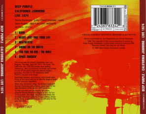 Deep Purple / California Jamming - Live 1974 (CD)