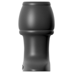 Открытая анальная пробка Anal Fantasy Collection Open Wide Tunnel Plug - 7,2 см. (Цвет: черный)