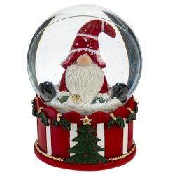 GAEM Фигурка декор в стекл шаре "Гном", D7 см, L6 W6 H8,5 см, 2в.