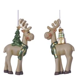GAEM Фигурка декоративная подвесная "Олень", L5,5 W2,5 H11 см, 2в.