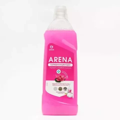 GRASS ARENA СРЕДСТВО ДЛЯ ПОЛА С ПОЛИРУЮЩИМ ЭФФЕКТОМ/подходит для робота пылесоса ЦВЕТУЩИЙ ЛОТОС 1л*12