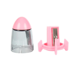 Точилка "Ракета" с контейнером, 1 отверстие, 5*3см, 4 цвета микс, С-40472