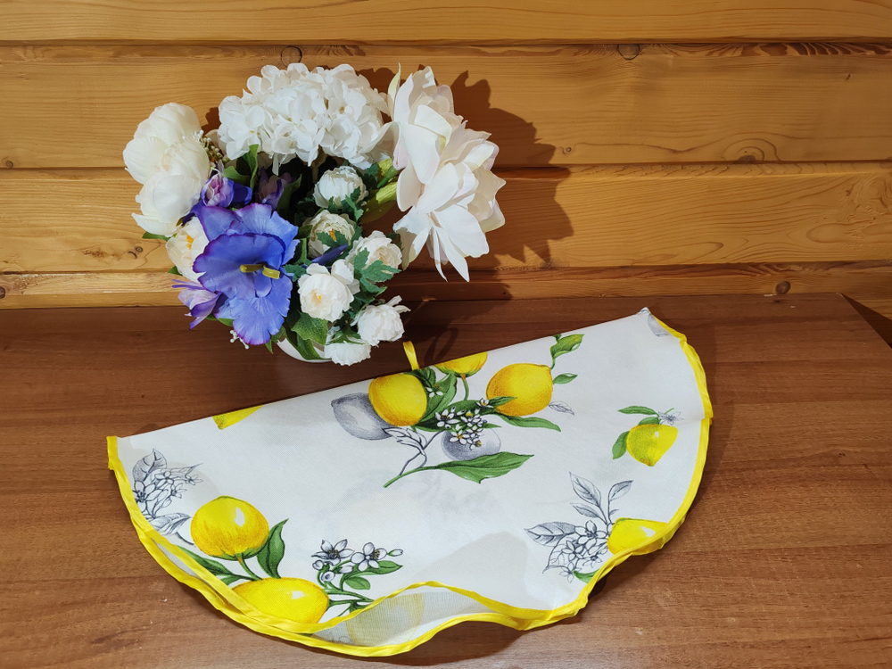 Полотенце кухонное, круглое, 2 шт, вафельное полотно