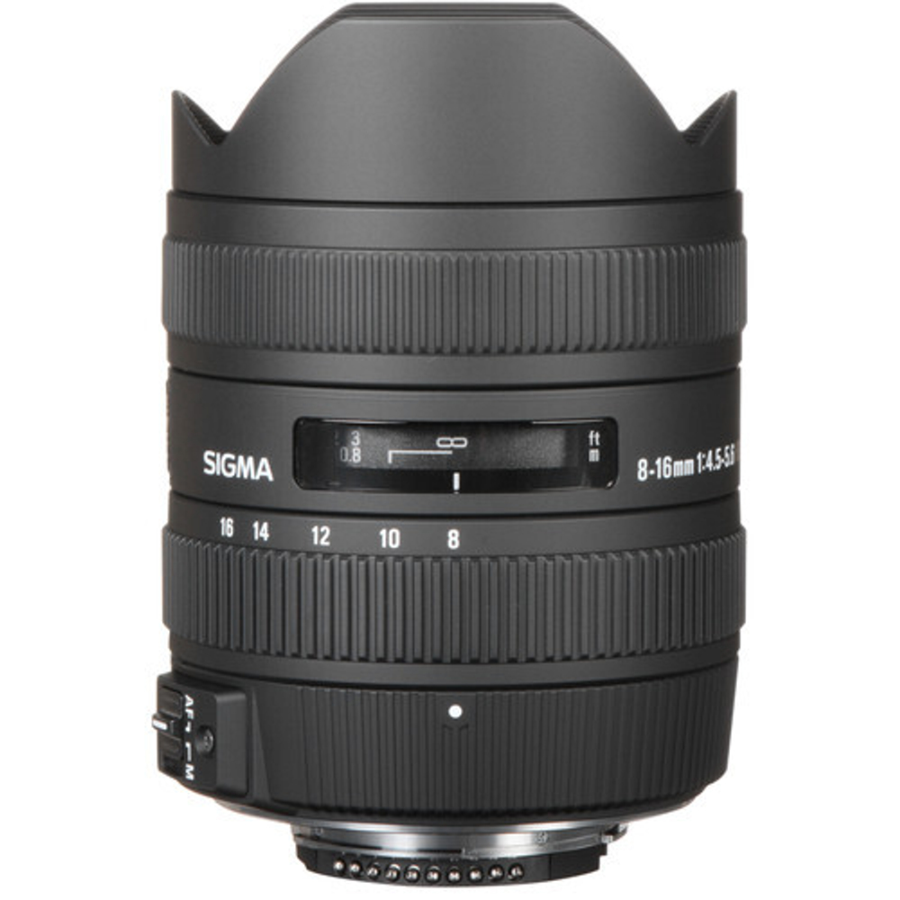 Объектив Sigma AF 8-16mm f/4.5-5.6 DC HSM Canon EF-S, черный