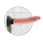 Вибромассажер телесного цвета 7 Vibrating Cock - 20 см. (Цвет: телесный)