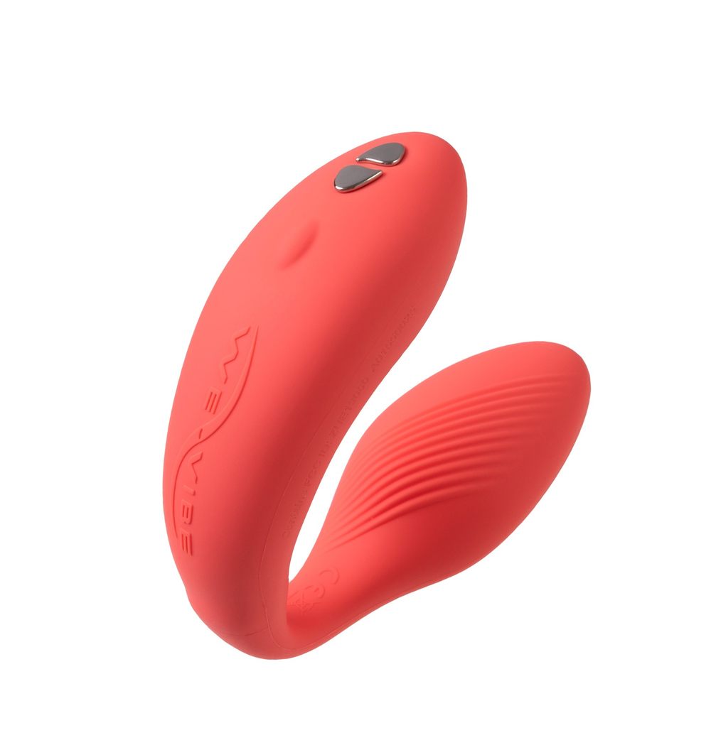 Сенсорный вибромассажер для пар We-Vibe Chorus коралловый