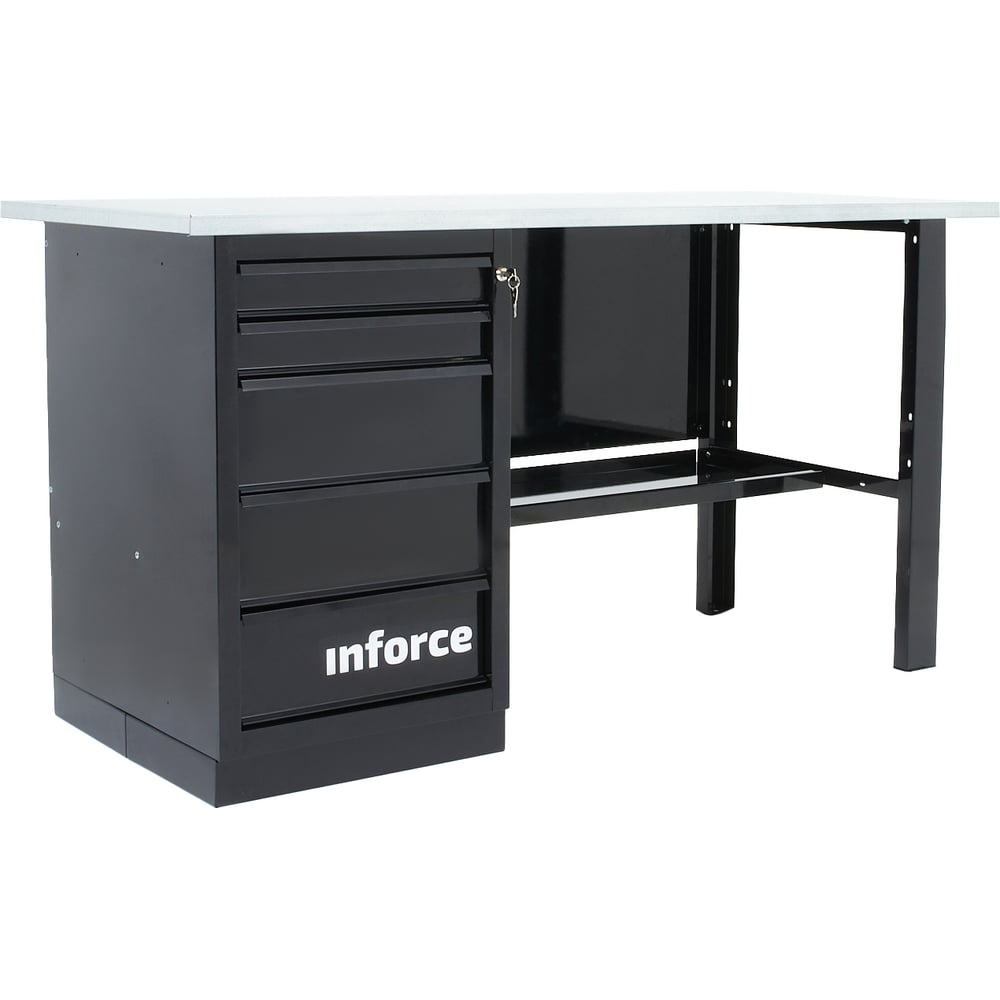 Верстак с драйвером Inforce 1600х686х845 LW-2 допустимая нагрузка на стол 1000кг, 05-01-006