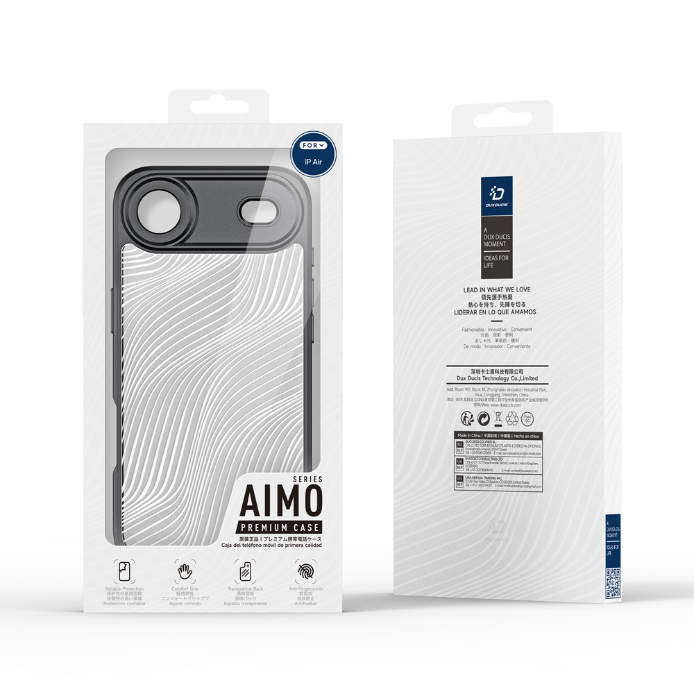 Чехол с мягкими черными рамками для смартфона iPhone Air, серия Aimo Series Case от Dux Ducis