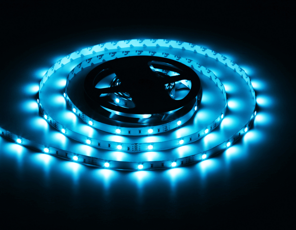 GS2201 5050 30Led/ 7.2W m/ 12V IP20 RGB /5000*10*1.87mm (4 конт.)