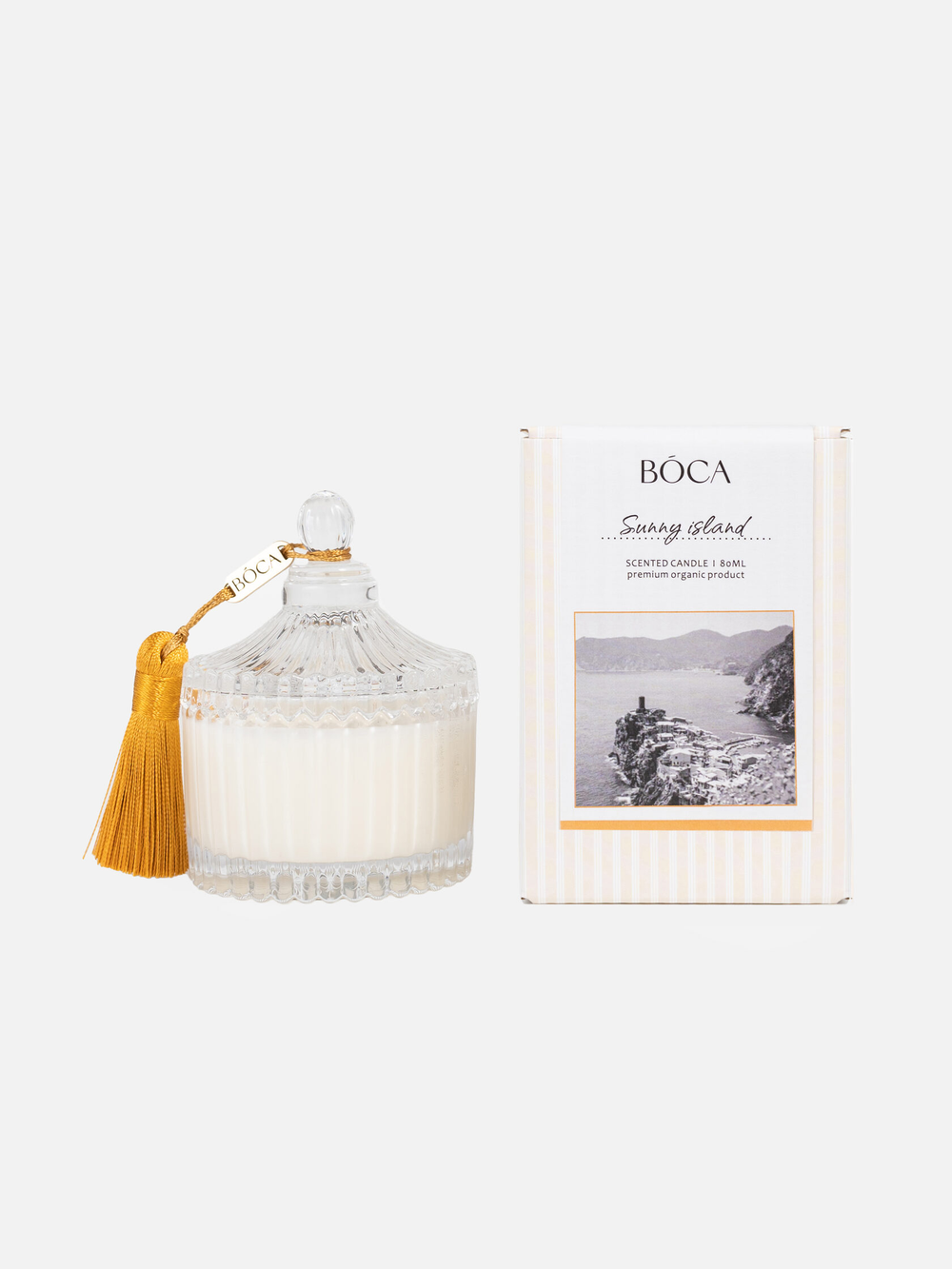 BOCA AROMA Свеча Crystal SUNNY ISLAND, 80мл.