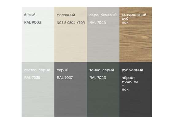 Тумба Type oak 5 ящиков 4 полки ширина 200 см (серый)