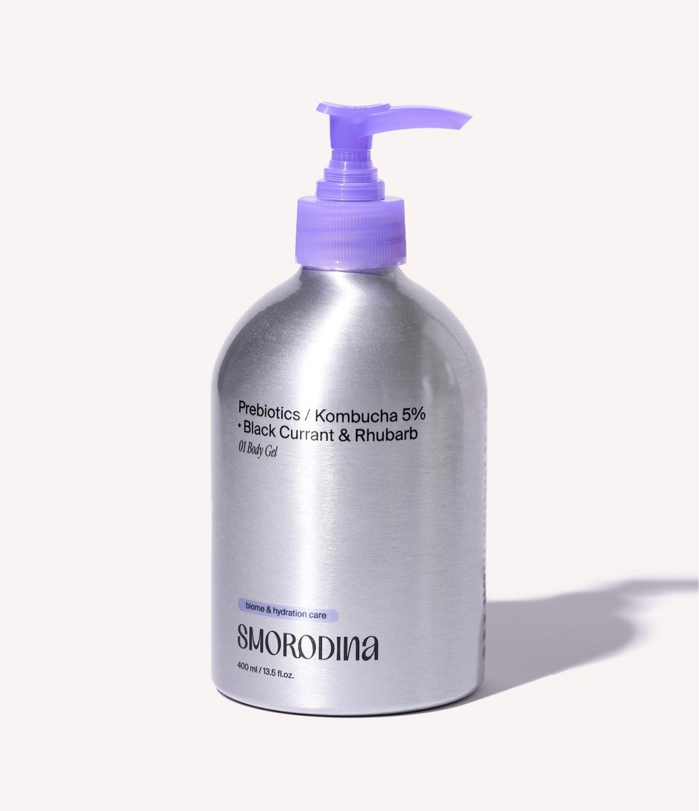 Гель для душа с пребиотиками и комбучей 400 ml (Smorodina)