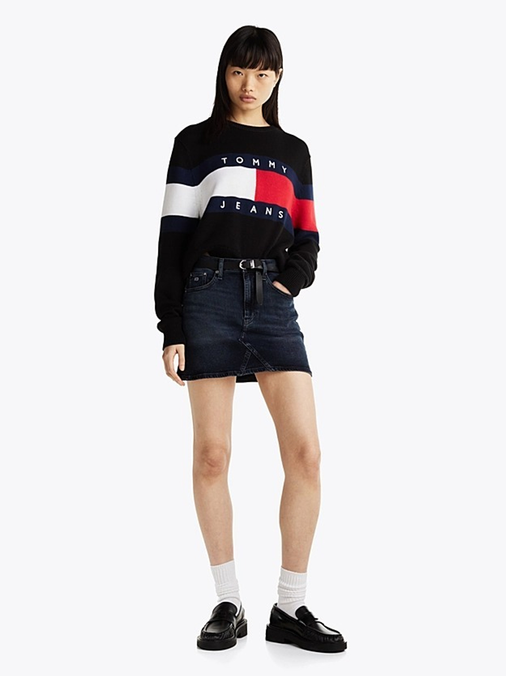 Джемпер женский TOMMY JEANS TJW CENTER FLAG SWEA