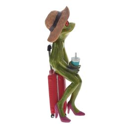 GAEM Фигурка декоративная "Лягушка", L6,5 W5,5 H17 см