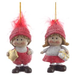 GAEM Фигурка декоративная подвесная "Дети", L4 W3 H7,5 см, 2в.