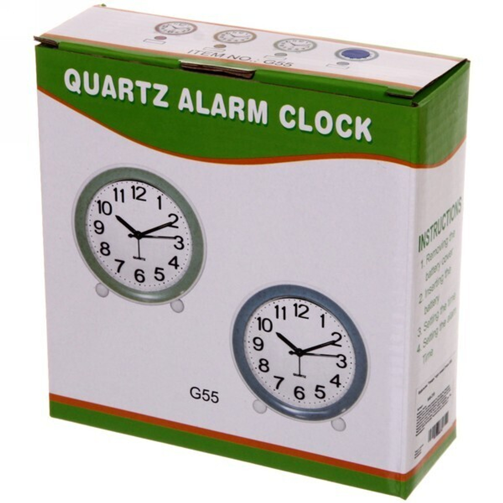 Будильник «Темари» круг синий D14см G55