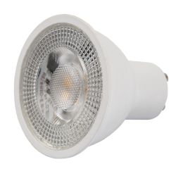 LED-JCDR-9W-6500K-GU10-38D-NR Лампа светодиодная. Форма JCDR. матовая. Серия Norma. Дневной свет 6500K. Угол свечения 38. Картон. ТМ Volpe