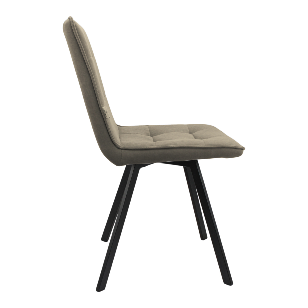 Стул "Ромул" (арт. 318). велюр Бренди В29 коричневый, ножки черные