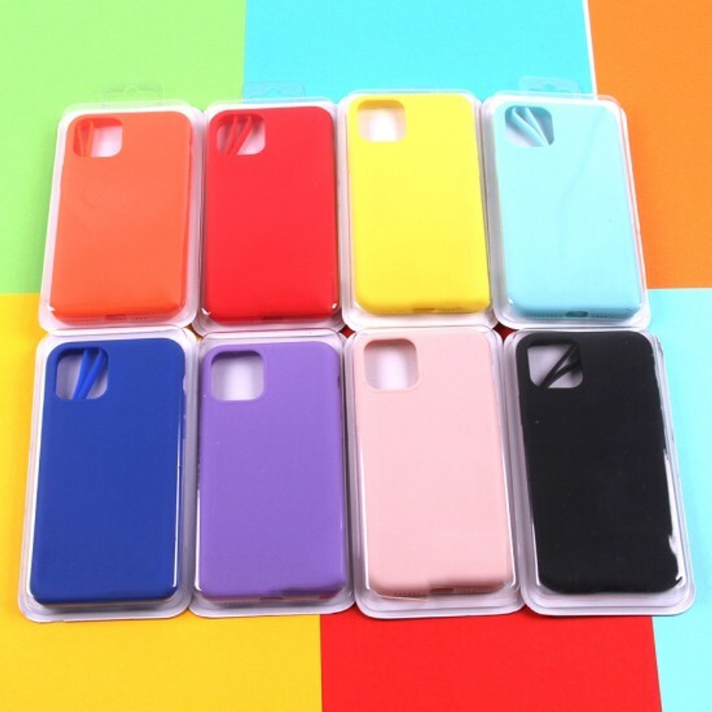 Силиконовый матовый чехол с ремешком для iPhone 11 Pro, 011397 Бирюзовый