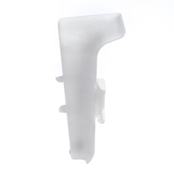 Угол внутренний для плинтуса 85мм "Деконика", 001-0 Белый Глянцевый