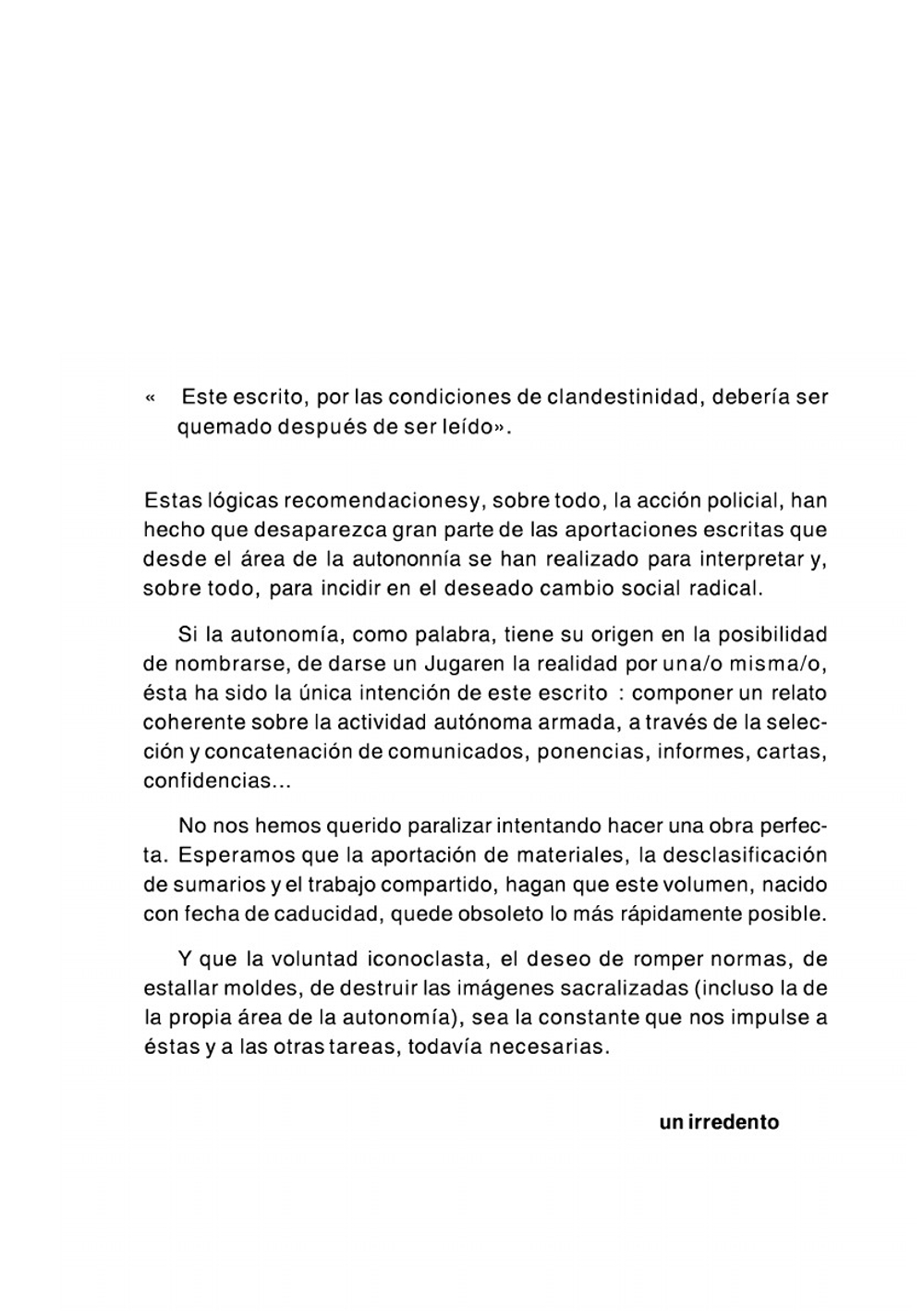 Comandos Autonomos. Un anticapitalismo iconoclasta | Felix Likiniano; Kultur Elkartea