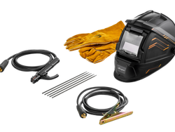 Инвертор сварочный ARC 200 "REAL SMART" (Z28303) Black (маска+краги)