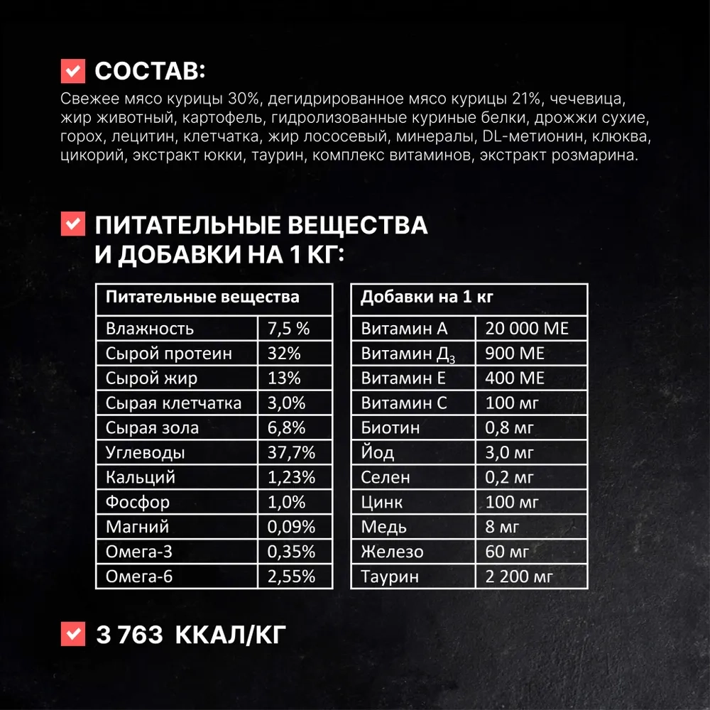 ОДНО МЯСО Сухой корм для взрослых стерилизованных кошек с курицей, 400 г