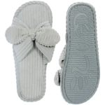 Тапочки женские домашние «COZY», цвет серо-голубой, р-р 40-41