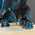 Рулетка "Schlagfest",3 м x 19 мм,магнитный обрезиненный зацеп,двусторонняя шкала,Нейлоновое покрытие,автоматическая фиксация Gross