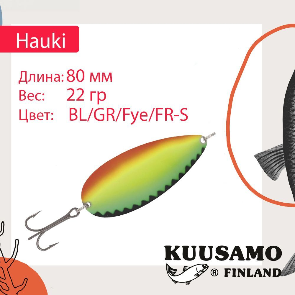 Блесна для рыбалки колебалка 80 мм 22 г