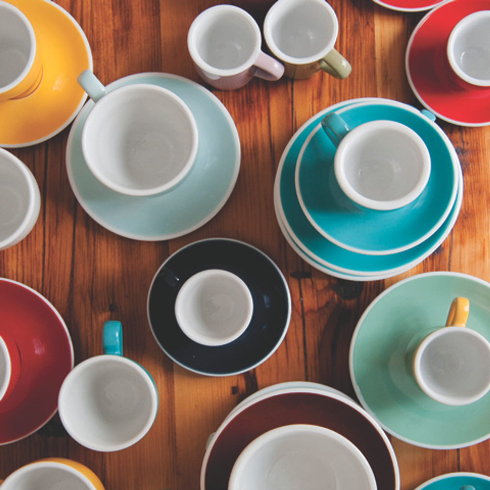 Кофейная пара Loveramics C088-37BWH/C088-38BWH