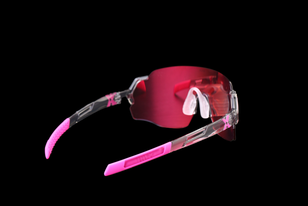 Спортивные очки с диоптриями HILX Savage (L) Shiny Crystal Grey Pink / Pink Lens