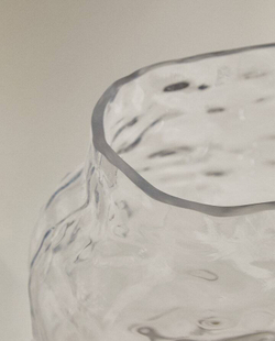 ZARA HOME АСИММЕТРИЧНАЯ СТЕКЛЯННАЯ ВАЗА