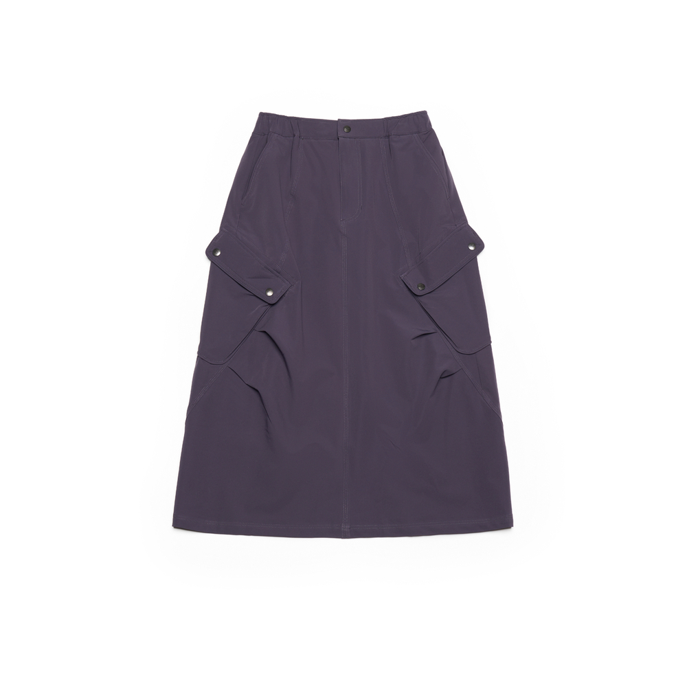 Юбка Nothomme Blue Raised-Knit Slant-Pocket Work Skirt "Gray Purple"