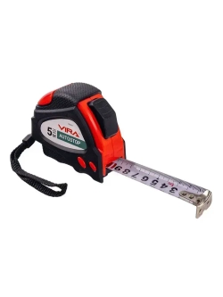Рулетка 5 м х 25 мм с автостопом и магнитным зацепом VIRA