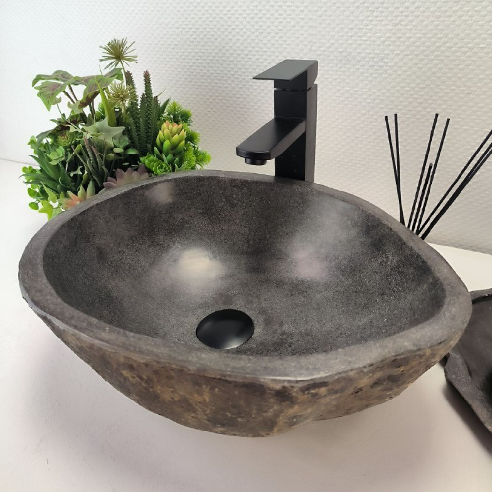 Раковина из речного камня RS62813 (44*34*16) 55