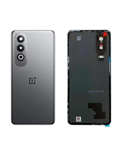 Задняя крышка для OnePlus Nord CE 4 черная (Dark Сhrome) со стеклом камеры